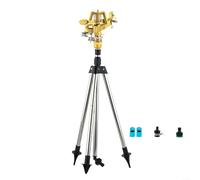 BlesConi Trépied réglable pour arroseur à impact pour tuyau d'arrosage, pulvérisateur d'arrosage rotatif à 360 degrés pour grande cour et pelouse