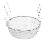 Blesiya Batterie De Cuisine Ronde en Acier Inoxydable avec Passoire à Légumes, Panier à Frites - 18cm
