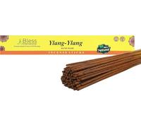Bless-YLANG-YLANG-Incense-Sticks 100%-Natural-Handmade-Hand-Dipped-Incense-Sticks Organic-Chemicals-Free for-Purification-Relaxation-Positivity-Yoga-Meditation The-Best-Woods-Scent (25 Sticks (40GM))