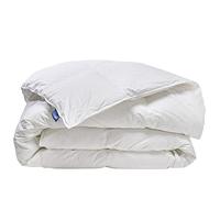 Bleu Calin Couette Duvet - Chaude et Gonflante - Garnissage 230g/m2 : 90% Duvet de Canard - Enveloppe 100% Coton - 220x240cm