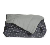 Bleu Calin Couette Imprimée Chaude Oasis 220x240cm Lit 2 Places - Microfibre - Édredon 350g/m² - Fabriqué en France, Certifiée Oeko-Tex - Gris Ardoise/Gris Zinc