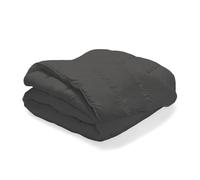Bleu Calin Couette Tempérée Cocooning 140x200 cm pour Lit 1 Personne 90x190 cm, Édredon 350g/m², Couette Toutes Saisons en Microfibre Ultra Douce, Fabriquée en France, Certifiée Oeko-Tex, Gris