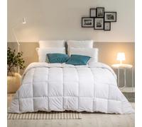 Bleu Calin Couette Très Chaude 1 Personne, Sensation Duvet, Enveloppe coton, Blanc, 140 x 200 cm