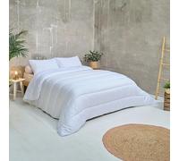 Bleu Calin Couette Très chaude Hiver 450 g/m², pour Lit 2 personnes, Enveloppe Douce Microfibre, Fabriquée en France, 220x240 cm