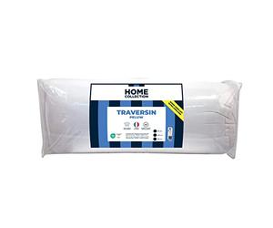 Bleu Calin Home Collection, Traversin Moelleux 2 Personnes 160 cm, Enveloppe Microfibre Douce, Labelisé Oeko-tex, Fabriqué en France