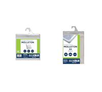 Bleu Calin Lot Alèse Protège-Matelas pour Lit 140x190 cm, Forme Drap Housse + 2 Protège-Oreillers 60x60 cm - Molleton 70% Coton/30% Polyester