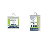 Bleu Calin Lot Alèse Protège-Matelas pour Lit 160x200 cm, Forme Drap Housse + 2 Protège-Oreillers 60x60 cm - Molleton 70% Coton/30% Polyester