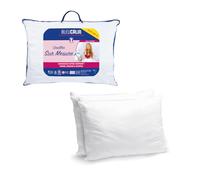 Bleu Câlin Lot de 2 Oreillers Rectangulaires, Confort Sur Mesure, Souple à Ferme, Enveloppe 100% coton, Blancs, 50 x 70 cm