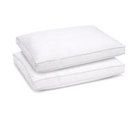 Bleu Calin Lot de 2 Oreillers Sensation Duvet Premium - Confort Souple à Ferme - Double Passepoil - 50x70cm