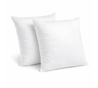 Bleu Calin Lot de 2 Oreillers Volume Ultra Gonflants 60x60cm, Confort Moelleux, Enveloppe 100% Coton, Fabriqué en France, Lavable en Machine à 40°C