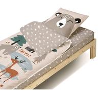 Bleu Calin Rechange Caradou® Forêt Parure de lit Enfant sans couette - 90x190cm