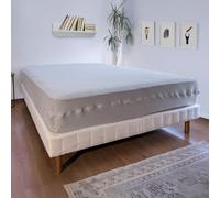 Bleu Calin Rénove Matelas Élastique, Protège-Matelas Extensible, Housse integrale avec Fermeture à glissière, Alèse 2 Personnes, 140x190 cm