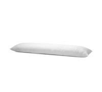 Bleu Calin Traversin Plat Memofill, Barrettes Mousse à Mémoire de Forme et Fibre Polyester, Maintien Optimal des Cervicales, Blanc - 90 x 40 cm