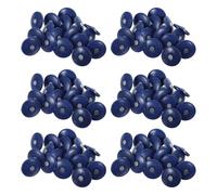 Bleu Clous de Toiture 1 Pouce à Capuchon Rond 200 Pièces | Tête Plate, Tige Ondulée en Métal et Plastique, Fixation Rapide, Usage Cloueuse sur Mousse