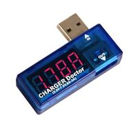 Bleu Moniteur de Tension en Plastique USB Portable | Mesure Facile Sortie Usb, Léger et Compact, sans Câble ni Alimentation Supplémentaire