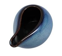 Bleu Pichet à Lait 100ml en Céramique Bec Verseur | Miel et Vinaigrette, Service à Table, Surface Lisse, Nettoyage Facile, Style Élégant