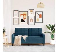 Bleu SOFA - PHSH - Canapé avec 2 places - contemporain - Bleu 140 cm Velours C1999
