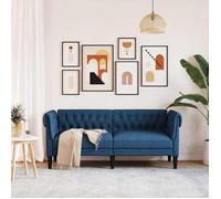 Bleu SOFA - PHSH - Canapé Chesterfield 2 places - contemporain - bleu tissu - C1870