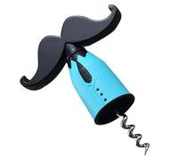Bleu Tire-bouchon Portable en ABS et Acier Inoxydable | Poignée Confortable, Tête Spiralée Épaisse, Design Ludique de Gentleman, Pratique au Bar Camping Couleur Aléatoire