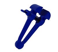 Bleue Acier Portable Graphite Étau Sphéroïdal, à Pince Fixe Main | Serrage Puissant, Prise Antidérapante, Poignée Confortable, Format Compact, Usage Professionnel