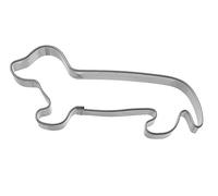 BLEX Halusky Teckel en Forme en Acier Inoxydable Cookie Cutter, Fer Blanc, Argent, 1.5 x 3.9 x 3.9 cm