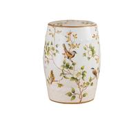 Bliajkswyr Tabourets de Jardin décoratifs Polyvalents, Tabouret Chinois en Forme de Tambour, 18in, Table d'appoint de Style champêtre français Peinte à la Main, Pouf, Support pour Plantes