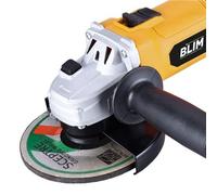 Blim Radial 125 mm - Puissance 750 W - Design ergonomique - Poignée multiposition - Protection anti-étincelles - Bouton de verrouillage