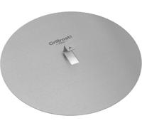 Blind Slice - Plaque en acier inoxydable pour pizza Blind Bake - Fond de pizza plat, bord haut - idéal pour les garnitures sucrées