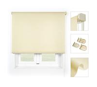 Blindecor Ara Premium | Store uni translucide de haute qualité - Beige, 100 x 190 cm (largeur x hauteur) | Taille du tissu 97 x 185 cm. Stores de fenêtre