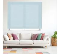 Blindecor Ara | Store enrouleur translucide uni - Bleu ciel, 100 x 175 cm (largeur x hauteur) | Taille du tissu 97 x 170 cm | Stores pour fenêtres