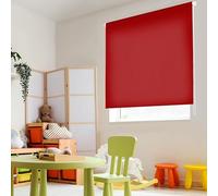 Blindecor Ara | Store enrouleur translucide uni - Rouge bordeaux, 160 x 175 cm (largeur x hauteur) | Taille du tissu 157 x 170 cm | Stores pour fenêtres