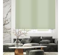 Blindecor Ara | Store enrouleur translucide uni - Verde pastel, 160 x 175 cm (largeur x hauteur) | Taille du tissu 157 x 170 cm | Stores pour fenêtres