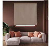 Blindecor Draco Store Enrouleur Opaque - Marron, 160 x 175 cm (largeur x hauteur) | Taille du tissu 157 x 170 cm. Stores thermiques occultants