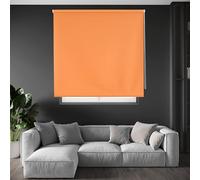 Blindecor Draco Store Enrouleur Opaque - Orange, 160 x 175 cm (largeur x hauteur) | Taille du tissu 157 x 170 cm. Stores thermiques occultants
