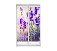 Blindecor Duo Relax Lot de 2 Stores enrouleurs translucides en Tissu Easy Fix Impression numérique Lavande 40 x 150 cm Dimensions du Tissu 37 x 145 cm