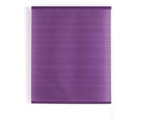 Blindecor Iris Store Enrouleur translucide rayé en Tissu Violet 120 x 180 cm