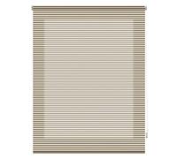 Blindecor Iris | Store Enrouleur translucide Rayé | Vison | 180 x 180 cm (L x H) | Dimensions du Tissu 177 x 175 cm (l x H)