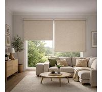 Blindecor Lino Store Enrouleur Occultant Texture Lin 140 x 230 cm - Thermique, Dimensions du Tissu 137 x 225 cm