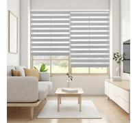 Blindecor Nd200 Store enrouleur à double tissage jour/nuit 160 x 250 cm gris