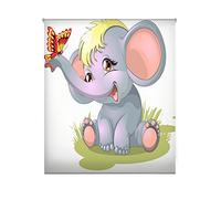 Blindecor Store Enrouleur translucide numérique pour Enfant Elephant 130 x 180 cm (W-I-85017)