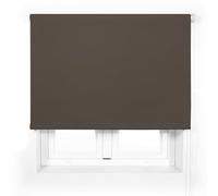 Blindecor Store Enrouleur translucide Premium sur Mesure Couleur Marron foncé 105 x 165 cm Dimensions du Tissu 102 x 160 cm Store Enrouleur translucide Tube de 38 mm Plus résistant et élégant