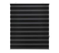 Blindecor Stores enroulables Nuit et Jour sur Mesure, Noir, 180 x 180 cm