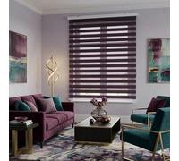Blindecor Vela Store enrouleur double tissage prime avec galerie | Violette, store enrouleur 160 x 180 cm (largeur x hauteur) | Taille du tissu 157 x 175 cm | Store jour et nuit élégant