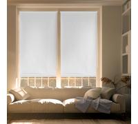 Blindecor Zeus Store Enrouleur Opaque Easyfix - Blanc cassé, 107 x 180 cm (largeur x hauteur) | Taille du tissu 104 x 175 cm | Stores occultants sans outils