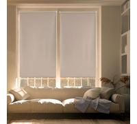 Blindecor Zeus Store Enrouleur Opaque Easyfix - Marron clair, 42 x 180 cm (largeur x hauteur) | Taille du tissu 39 x 175 cm | Stores occultants sans outils