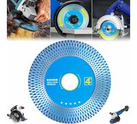 Bling Furniture VmT754 Scie fine et meuleuse haute dureté pour céramique et carrelage Bling Furnitureshop Scie pour meuleuse d'angle Discos Para Cortar Ceramic VmT754 (bleu, 10,5 x 10,5 x 0,5 cm)