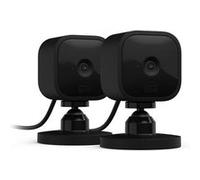 Blink Mini - Caméra de surveillance compacte et intelligente pour l'intérieur, vidéo HD 1080p, vision nocturne, audio bidirectionnelle, détection de mouvement ; installation facile, fonctionne avec Al