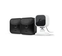 Blink Outdoor Caméra De Surveillance Hd Sans Fil Résistante Aux Intempéries Kit 2 Caméra + Blink Mini Caméra D'Intérieur Connect