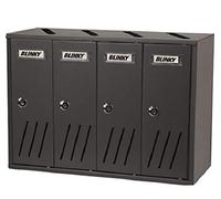 Blinky Casellari Postali, Alu Anthracite K4 Box, 42 x 17,5 x 30 cm