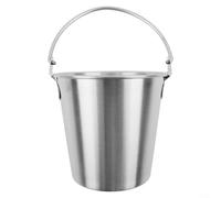 BlissfulAbode Seau à glace portable en acier inoxydable avec poignées pour frites, collations, boissons froides et boissons - Convient pour les bars et les maisons (700 ml)